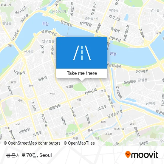 봉은사로70길 map