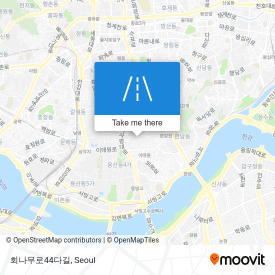 회나무로44다길 map
