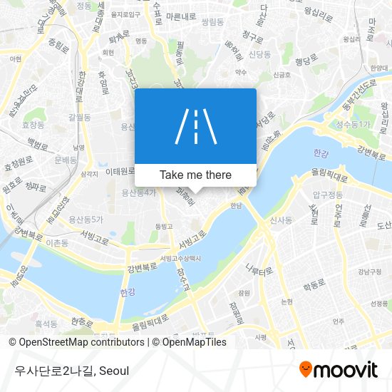 우사단로2나길 map
