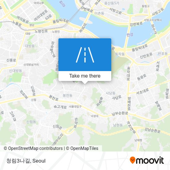 청림3나길 map