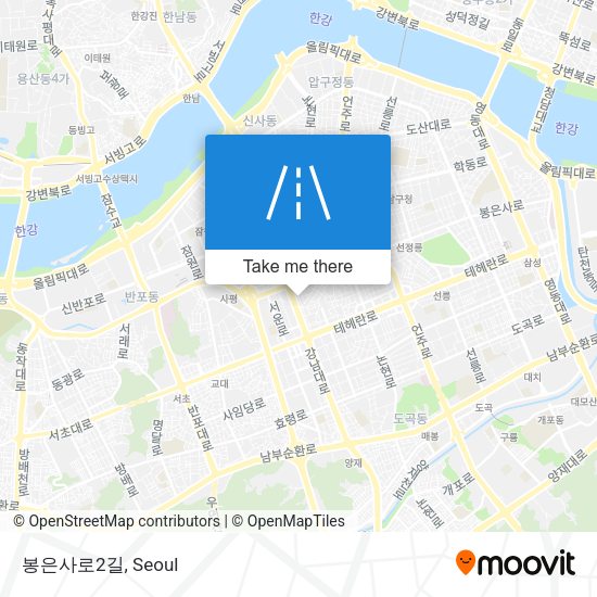봉은사로2길 map
