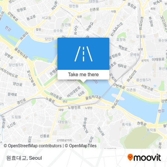 원효대교 map