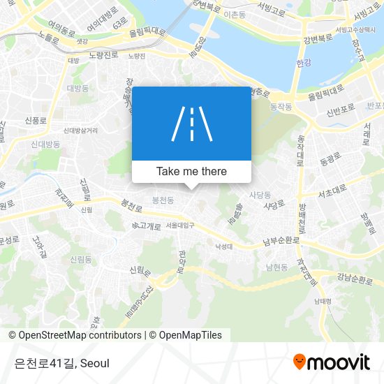 은천로41길 map
