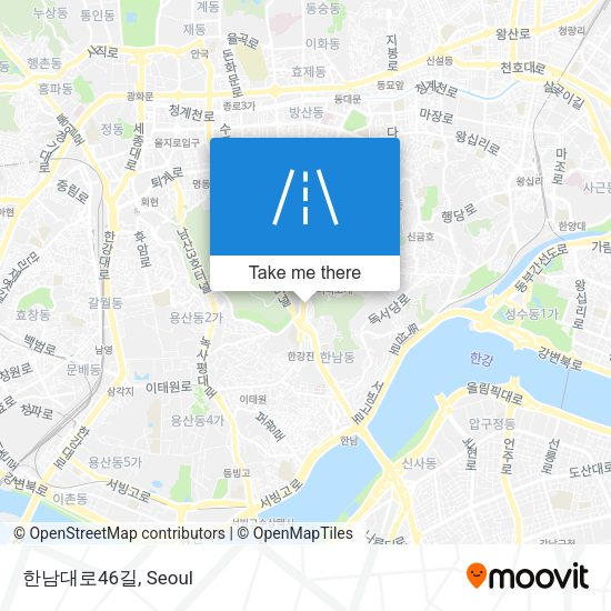 한남대로46길 map