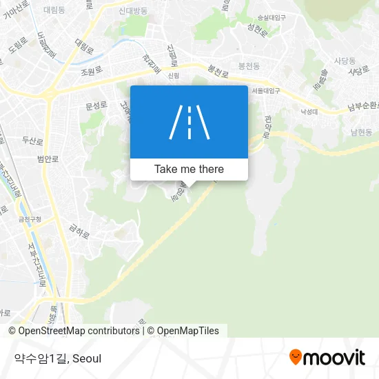 약수암1길 map