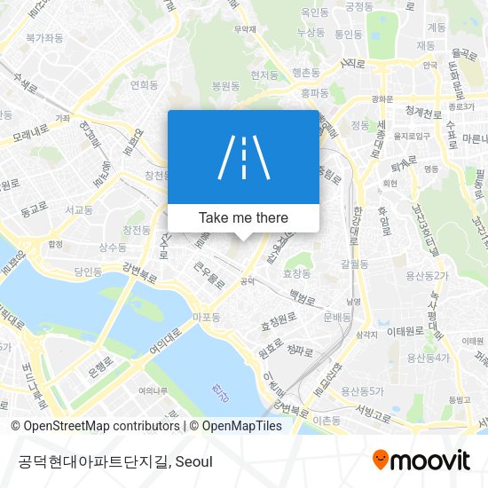 공덕현대아파트단지길 map