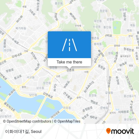이화여대1길 map