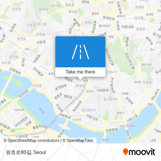 원효로80길 map