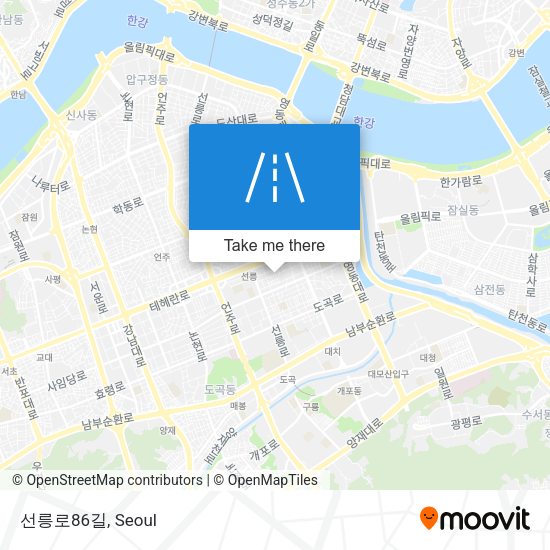 선릉로86길 map