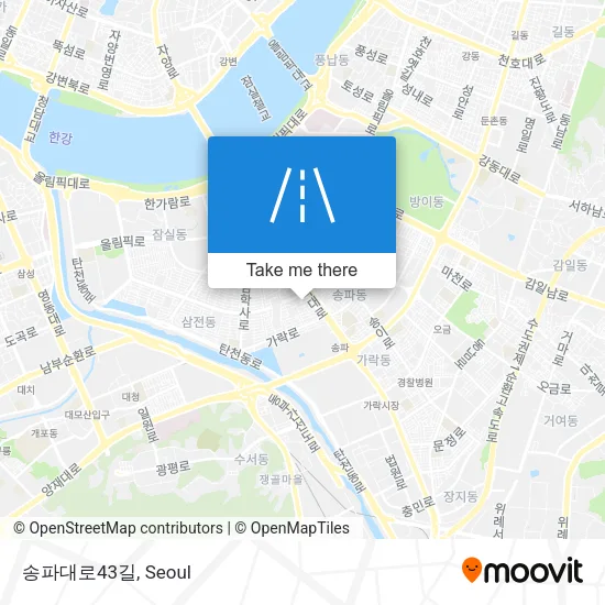 송파대로43길 map