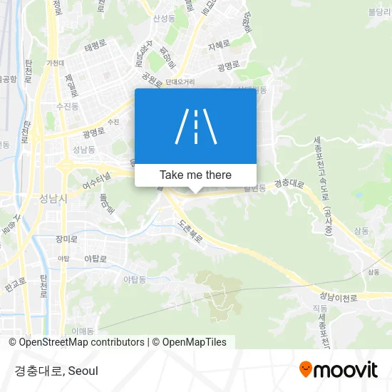 경충대로 map