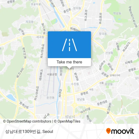 성남대로1309번길 map