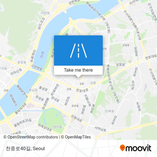 천중로40길 map