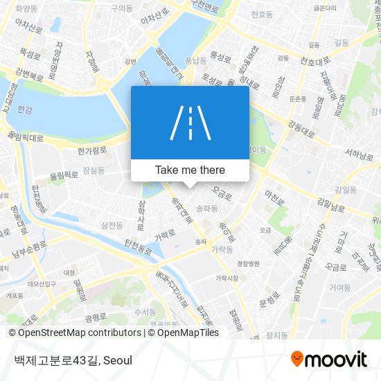 백제고분로43길 map