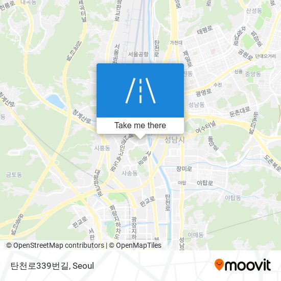 탄천로339번길 map