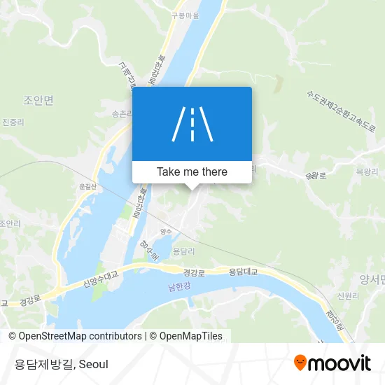 용담제방길 map