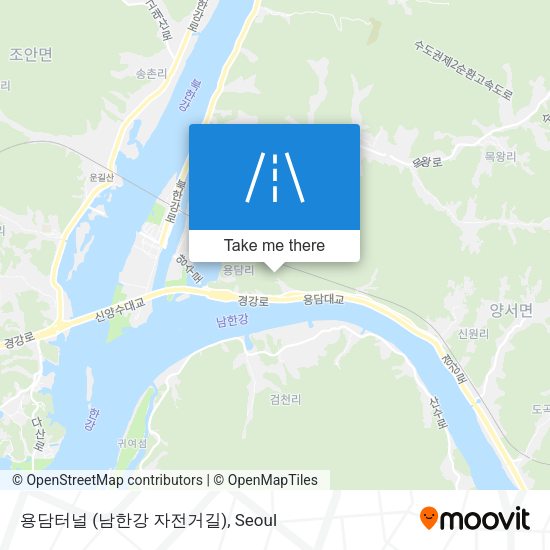용담터널 (남한강 자전거길) map