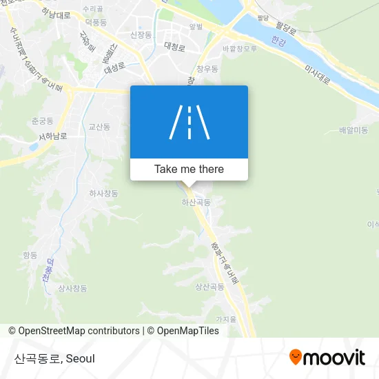 산곡동로 map