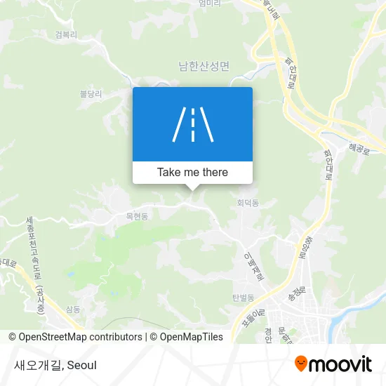 새오개길 map
