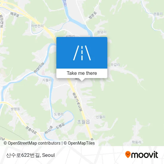 산수로622번길 map