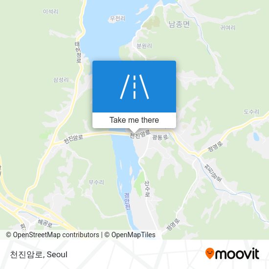 천진암로 map