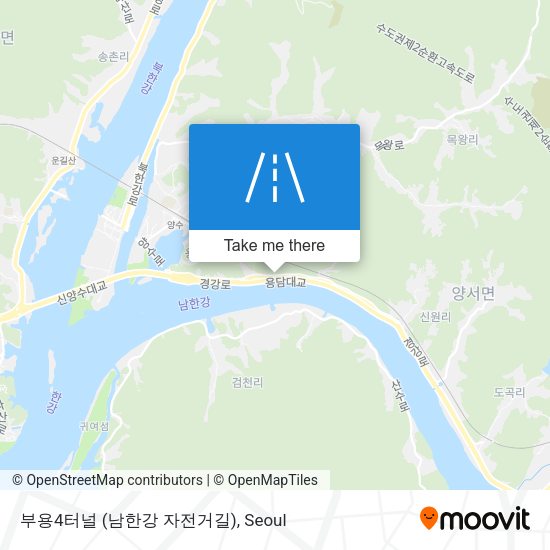 부용4터널 (남한강 자전거길) map