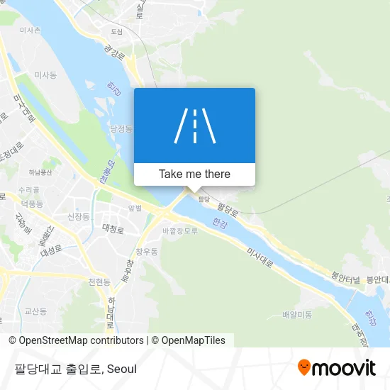 팔당대교 출입로 map