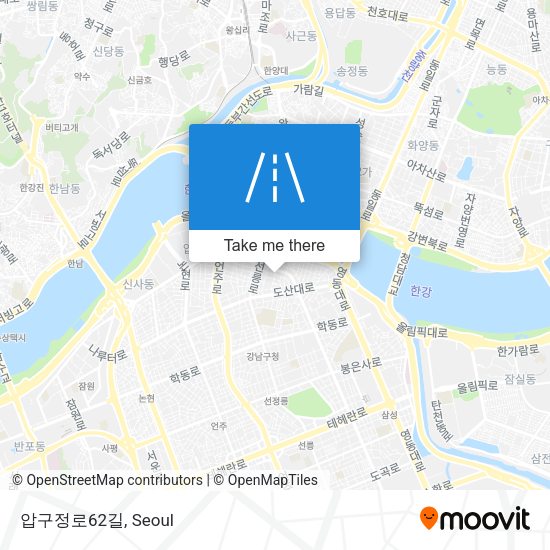 압구정로62길 map
