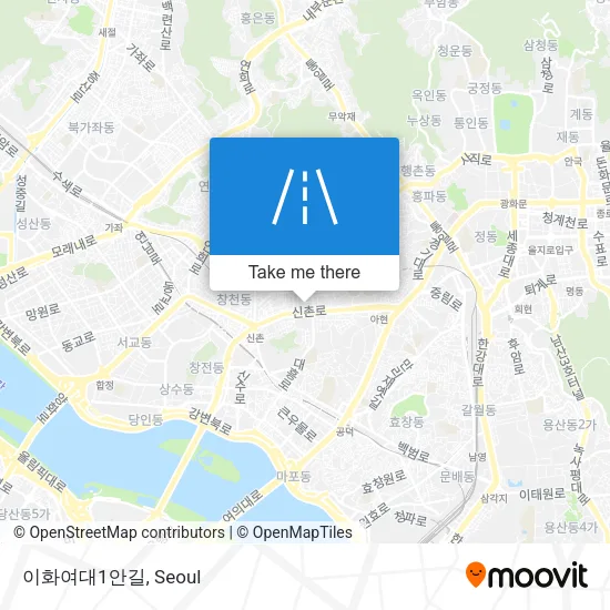 이화여대1안길 map
