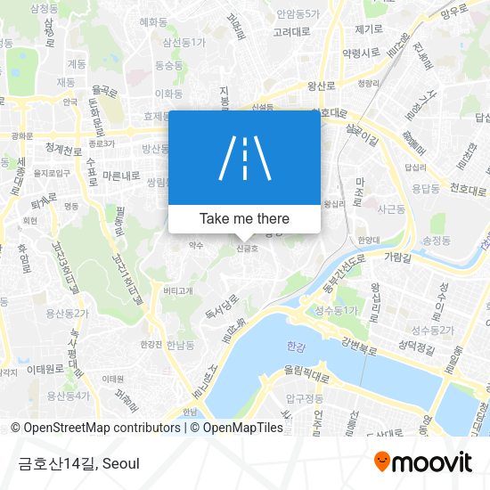 금호산14길 map