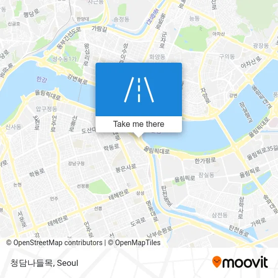 청담나들목 map