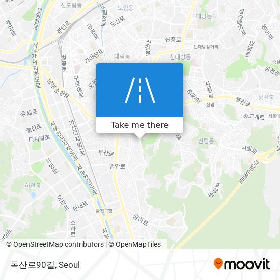 독산로90길 map