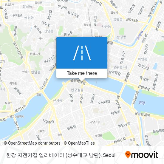 한강 자전거길 엘리베이터 (성수대교 남단) map