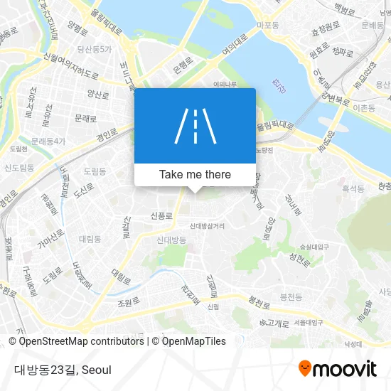 대방동23길 map