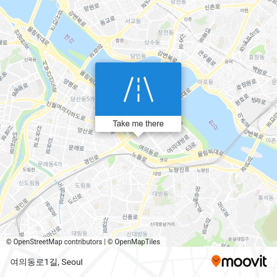 여의동로1길 map
