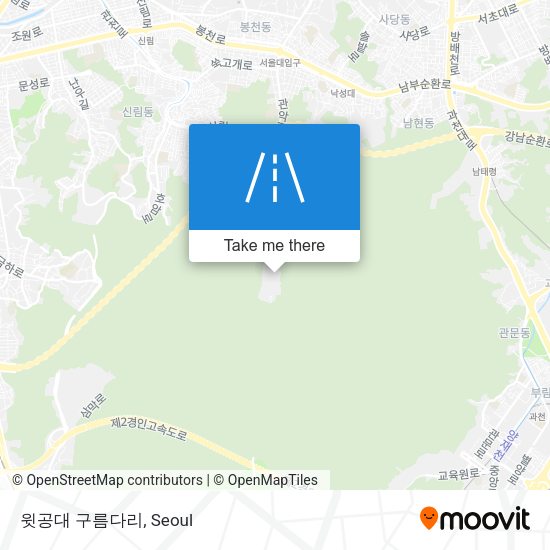 윗공대 구름다리 map