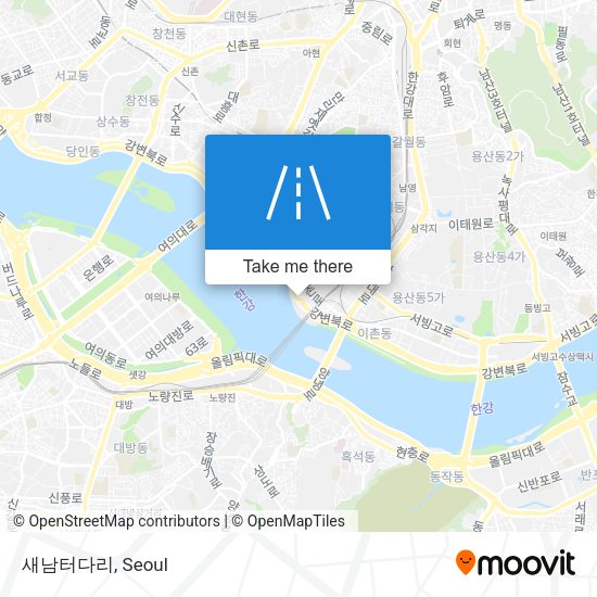 새남터다리 map