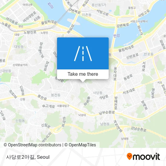 사당로2아길 map