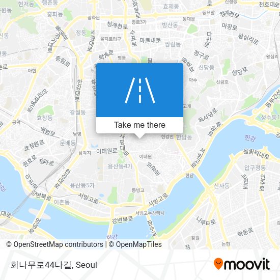 회나무로44나길 map
