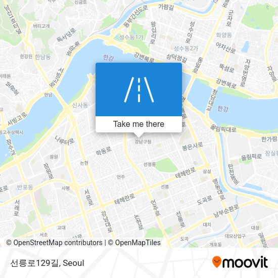 선릉로129길 map