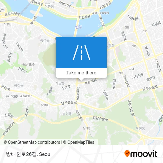 방배천로26길 map