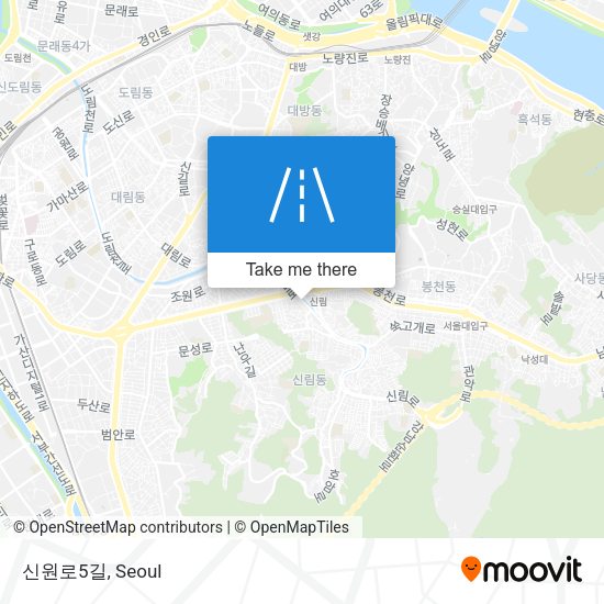 신원로5길 map