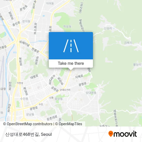 산성대로468번길 map