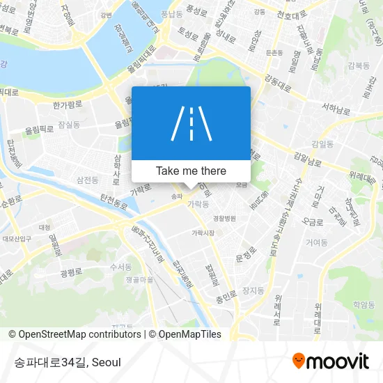 송파대로34길 map