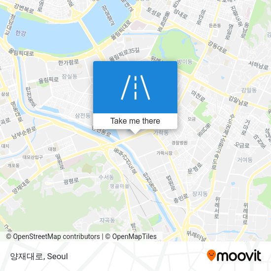 양재대로 map