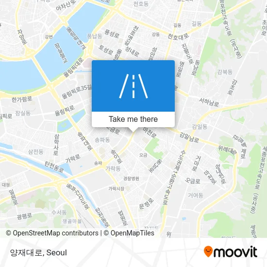 양재대로 map