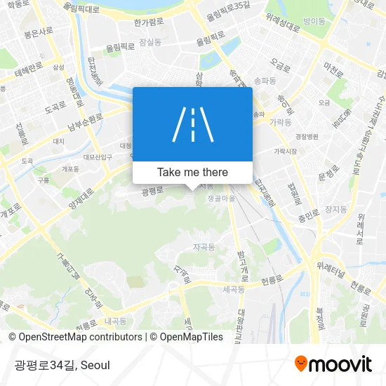 광평로34길 map