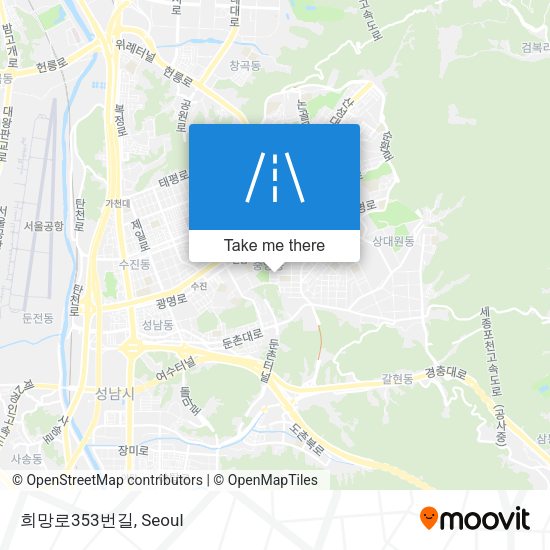 희망로353번길 map