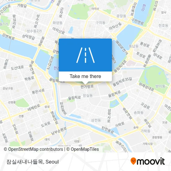 잠실새내나들목 map