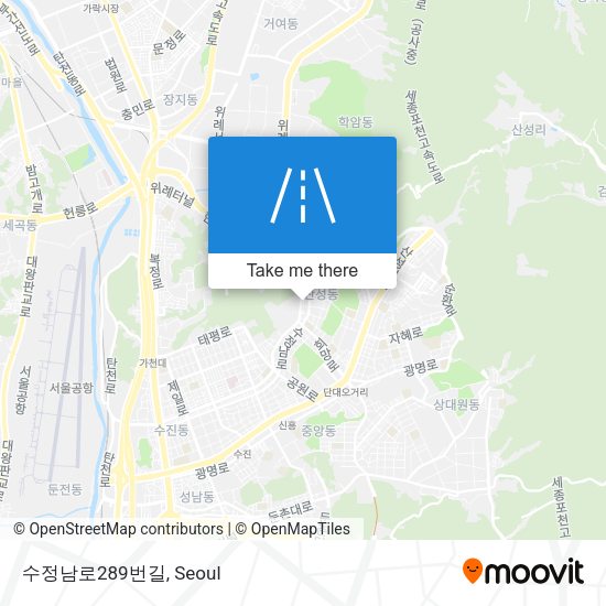 수정남로289번길 map